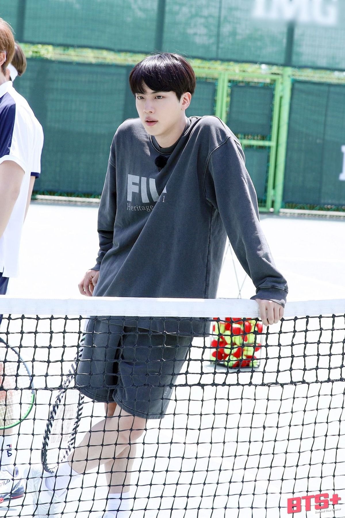  방탄소년단 진 몇시간 배운 테니스 실력