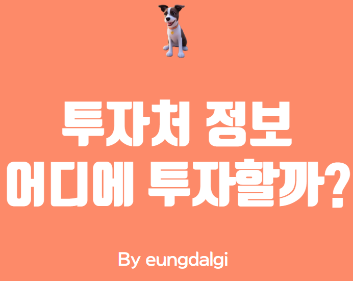  투자처: 내 돈을 어디에 투자해야 할까요?