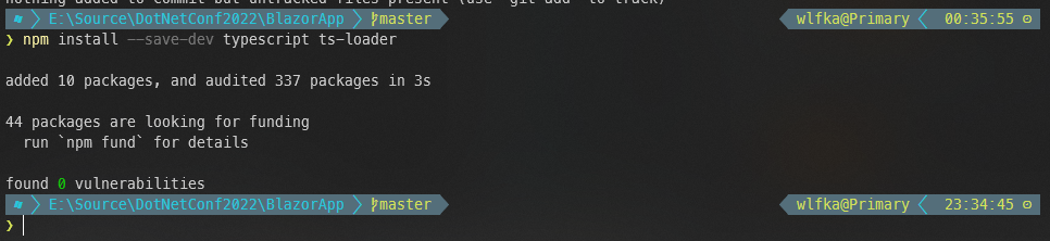npm install --save-dev typescript ts-loader