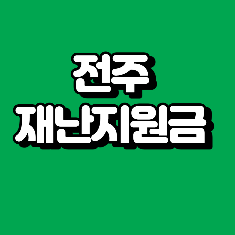 전주 재난지원금