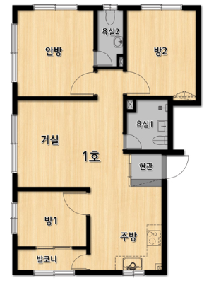 서울 강서 광진에버빌 단지정보 및 평면도 69.30m2