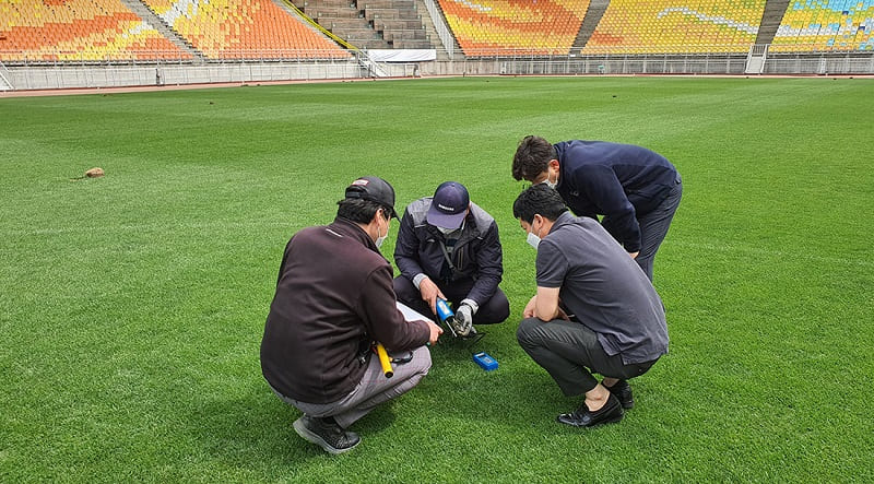  삼성물산, K리그 축구장에 국내 최고 '골프장 잔디 기술' 심는다