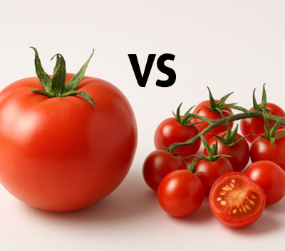 방울토마토 vs 큰 토마토