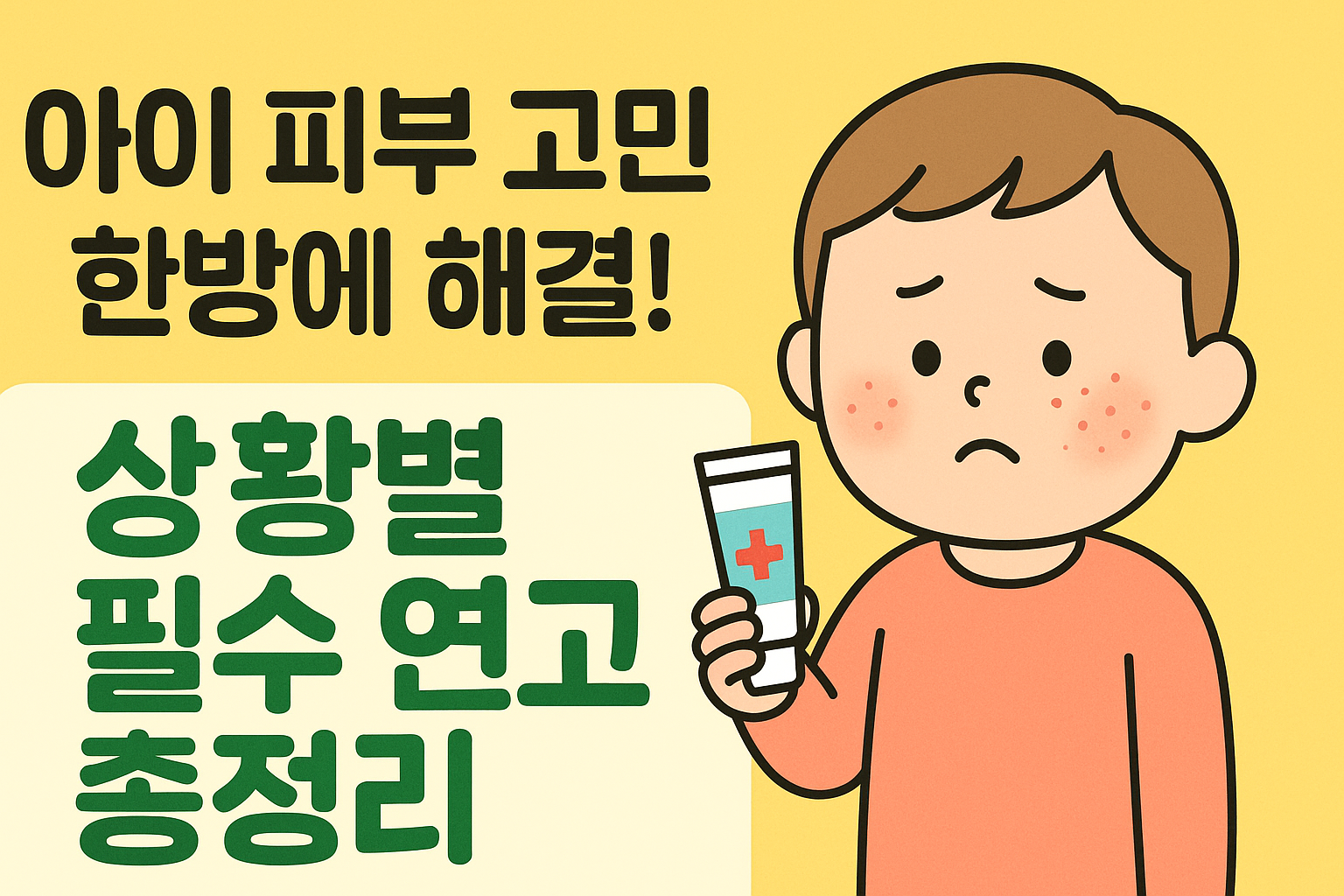 아이 피부 고민 한방에 해결! 상황별 필수 연고 총정리