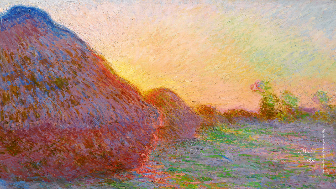 08 건초더미 C - Claude Monet 모네그림