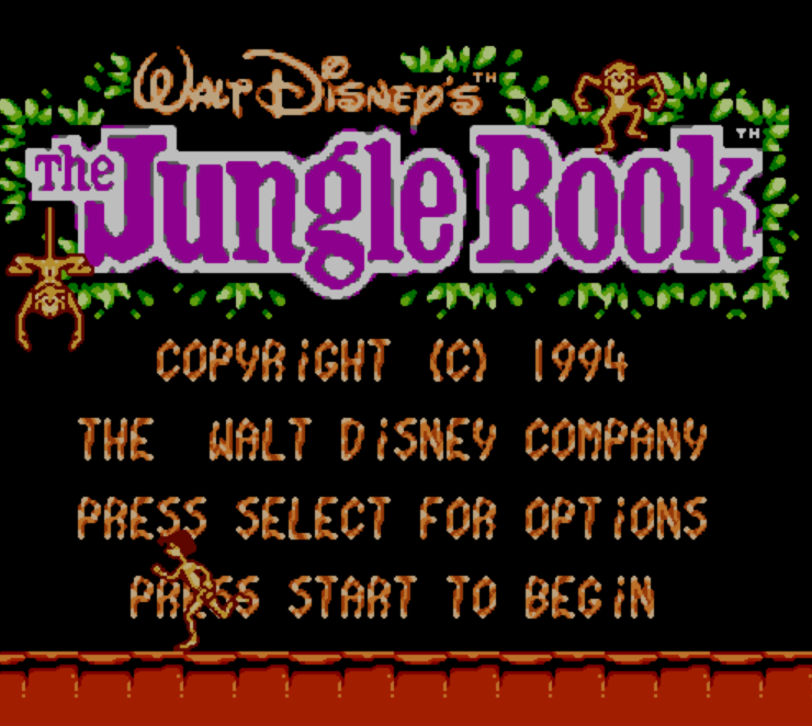  NES ROMS - The Jungle Book (EUROPE / 유럽판 롬파일 다운로드)