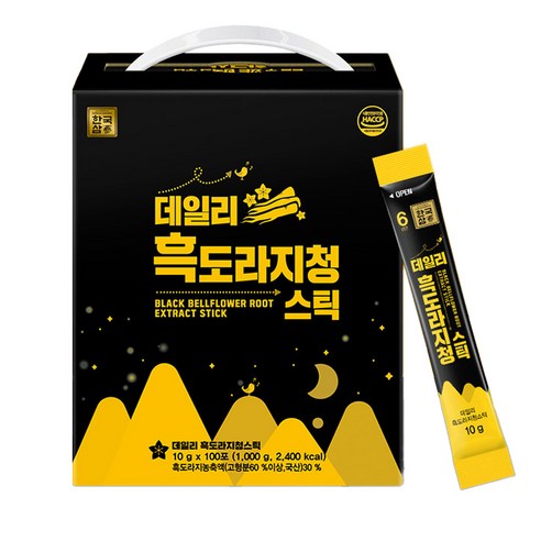  한국삼 데일리 흑도라지청 스틱