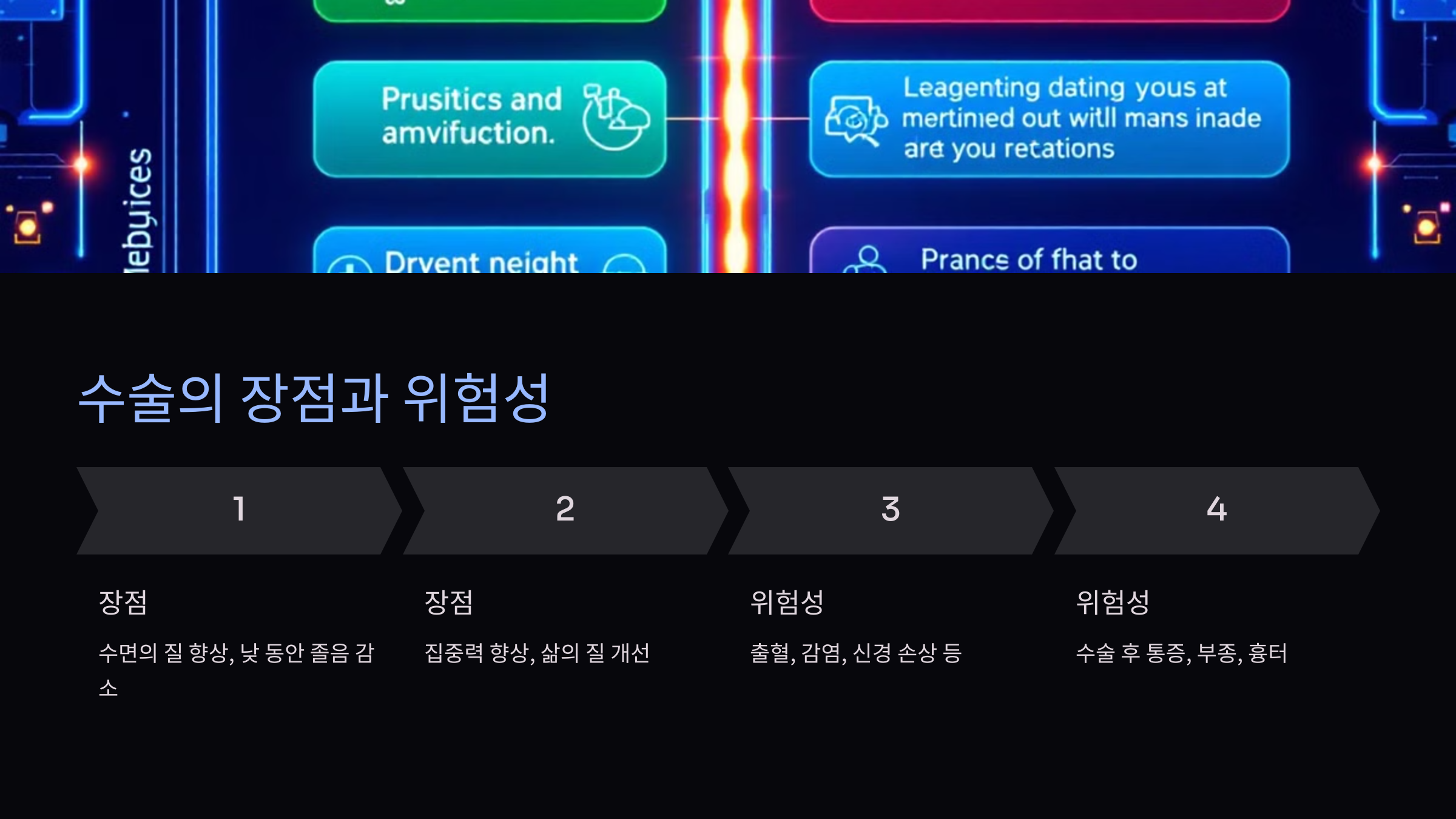 수술의 장점과 위험성