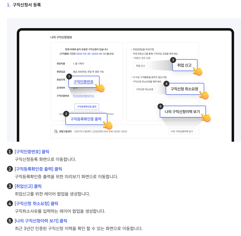 워크넷-구직등록방법