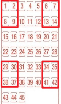 로또 lotto 사각모서리 패턴