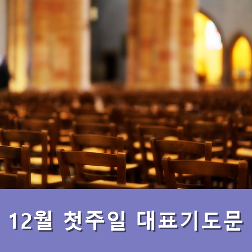  12월 첫주일 대표기도문