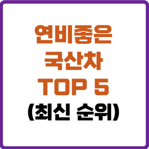 연비좋은 국산차