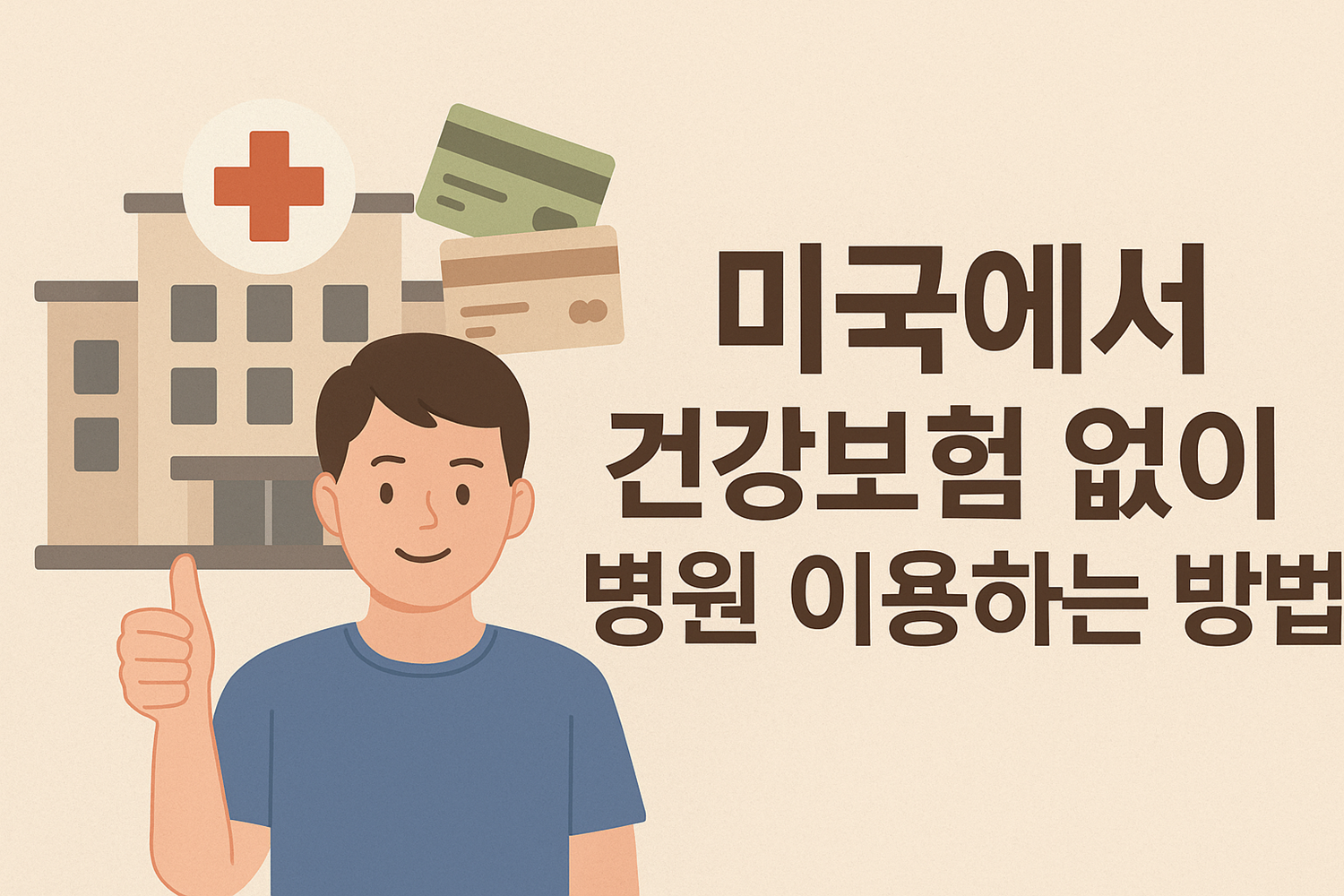 미국에서 건강보험 없이 병원 이용하는 방법