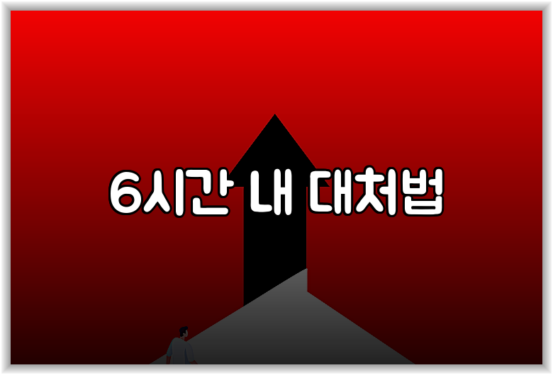 6시간 내 대처법