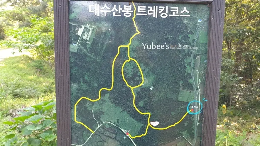 대수산봉 지도