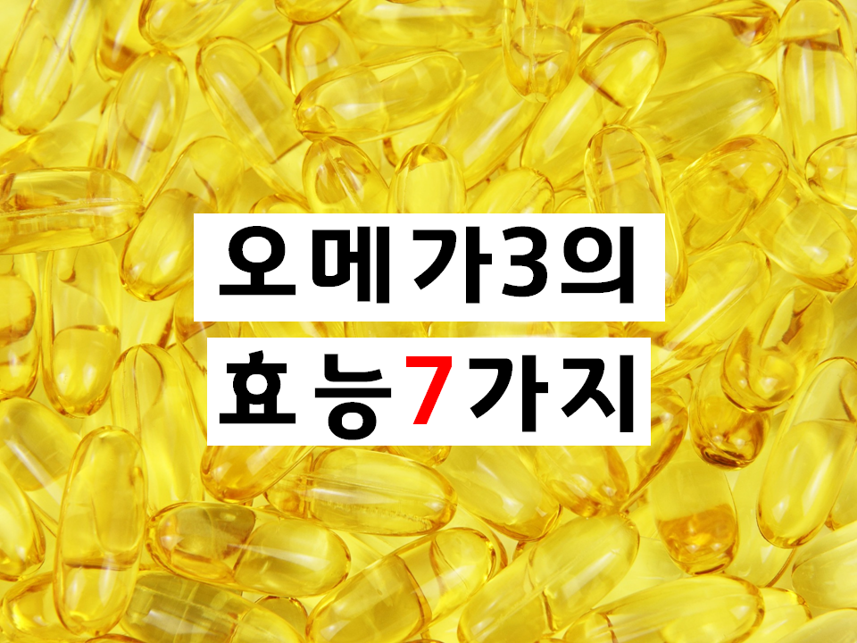  오메가3의 효능 7가지