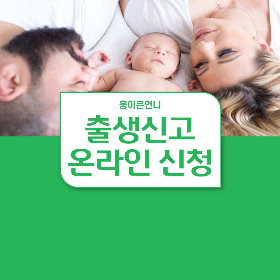  출산후 쉬운 온라인 출생신고 하기(준비물, 신청방법안내)