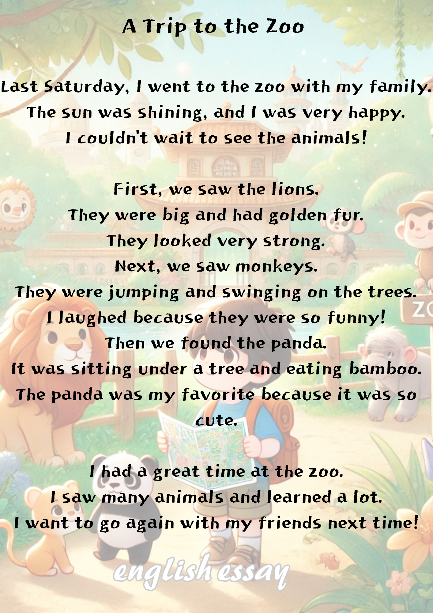 A Trip to the Zoo 동물원 여행