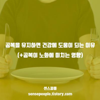  공복을 유지하면 건강에 도움이 되는 이유(+공복이 노화에 미치는 영향)