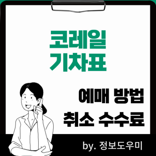 코레일예매및취소수수료