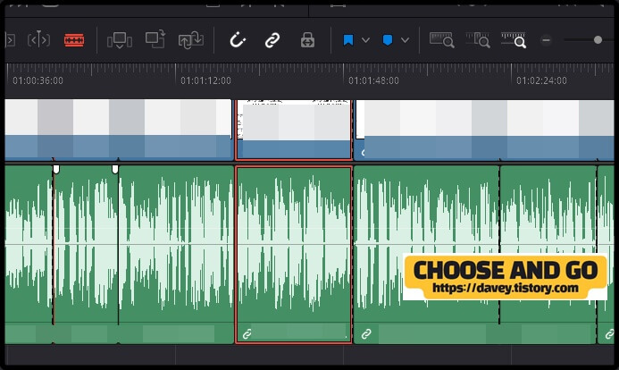 다빈치-리졸브-오디오-편집-blade-mode