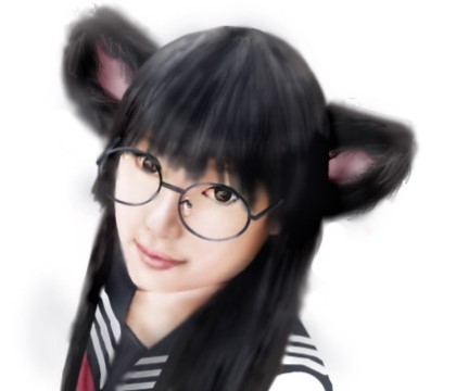  미노언니가 그려준 나 (창작코스프레 했을 때의 사진을 보고 ㅎㅎ)
