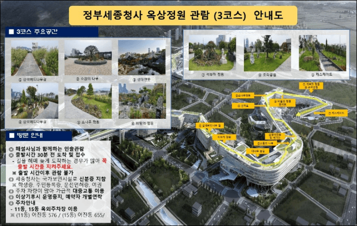 세종-옥상정원-관람-3코스-주요스팟이-소개되고-있다.