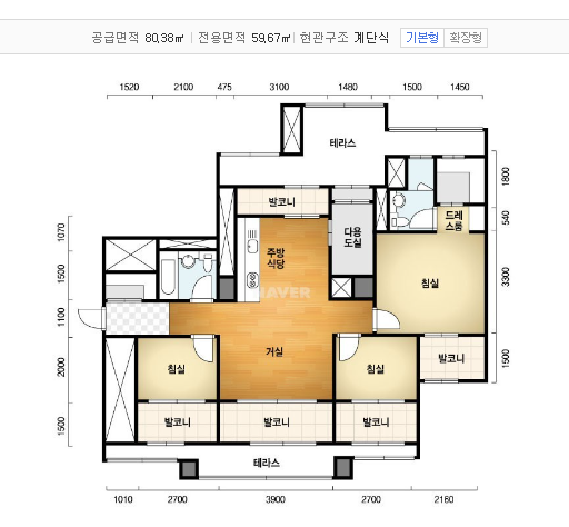 대치SK뷰 24평 평면도1