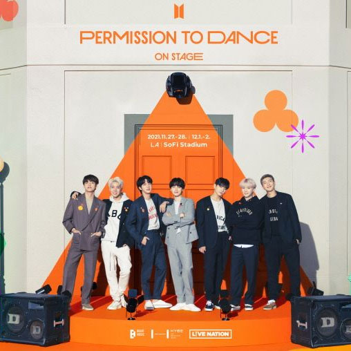퍼미션 투 댄스 온 스테이지 콘서트 포스터