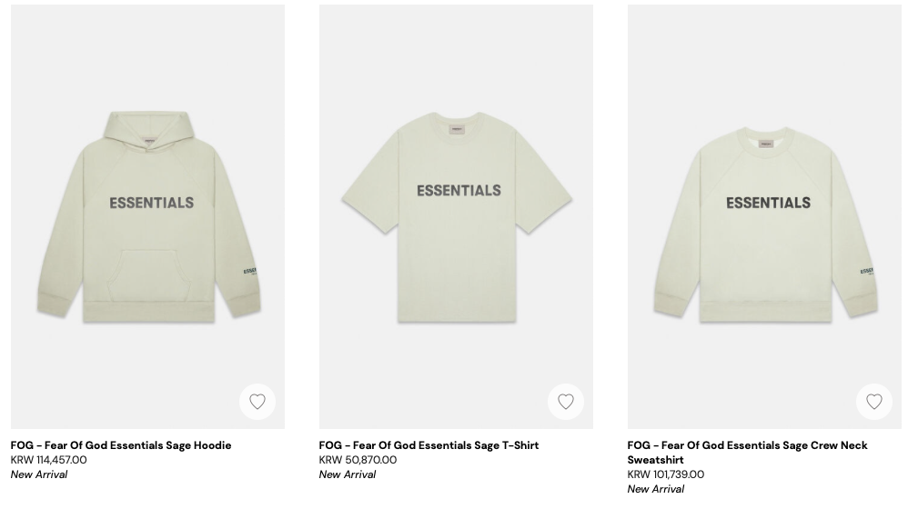  피오갓 에센셜 ( FEAR OF GOD ESSENTIALS ) - 2020 가을시즌 1차 드랍 -> 주문 후 취소함(스트릿 패션,  제리 로렌조 패션, 피어오브갓 에센셜 직구 방법, 사이즈, 후드, 바지, 스웬 팬츠, 스웻 셋업 , 맨투..