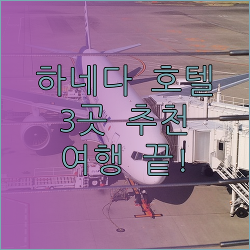 하네다 공항 근처 호텔 추천 3곳 완