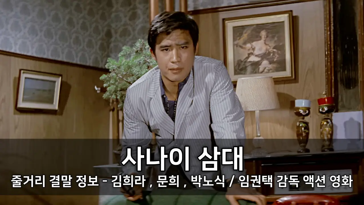 영화 사나이 삼대 줄거리 결말 정보 - 김희라 , 문희 , 박노식 / 임권택 감독 액션 영화