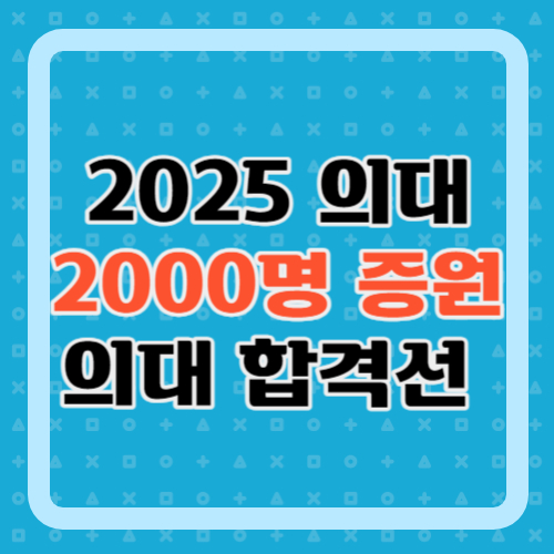 2025학년도-의대-합격선