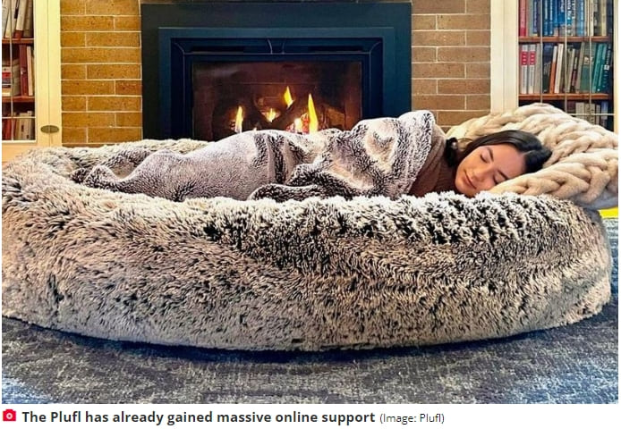  세계 최초의 사람용 강아지 침구  VIDEO:World's first human dog bed invented for jealous pet owners