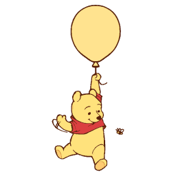 Winnie the Pooh balloon yellow