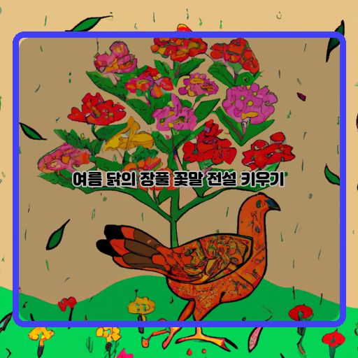  여름 이야기, 꽃 피우는 닭의 전설