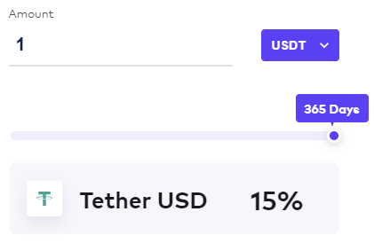 하루 인베스트 Tether USD 스테이킹 이자 (365일)
