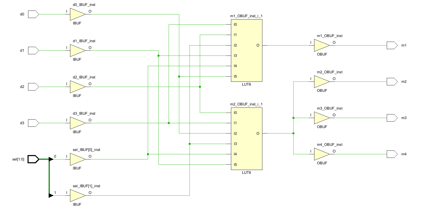 조합 회로 설계 - 다중화 1