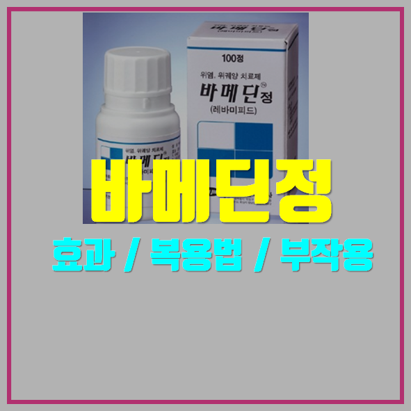  바메딘정 의약품 정보