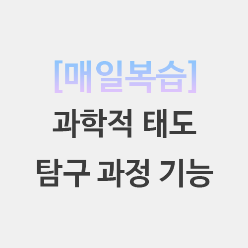  초등임용 과학적 태도 탐구 과정 기능 퀴즈 정리