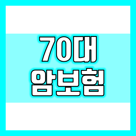  70대 암보험, 지금의 시기를 놓치지 마세요.