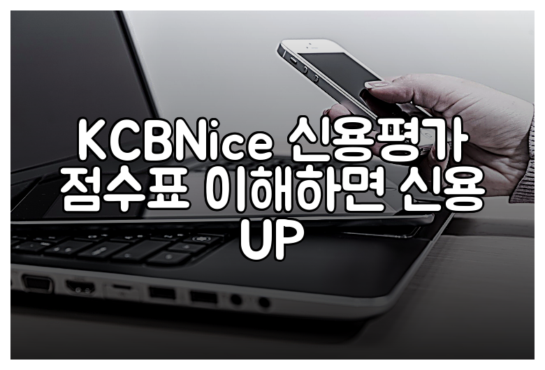 KCBNice 신용평가 점수표 이해하면 신용 UP