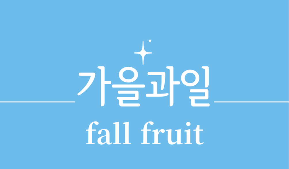 '가을과일(fall fruit)'