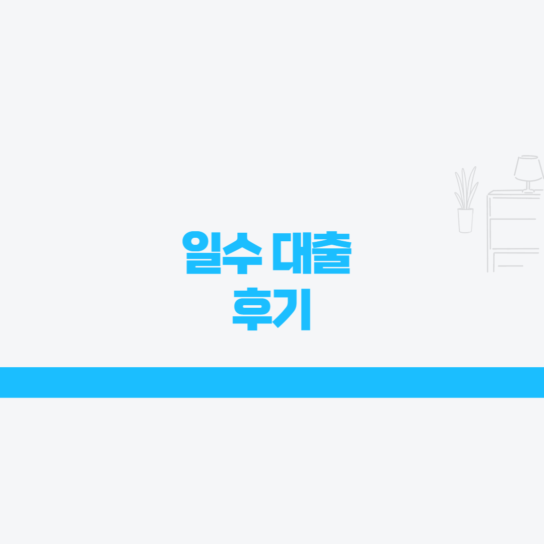  일수 대출 후기, 개인 일수대출, 개인돈 잠수