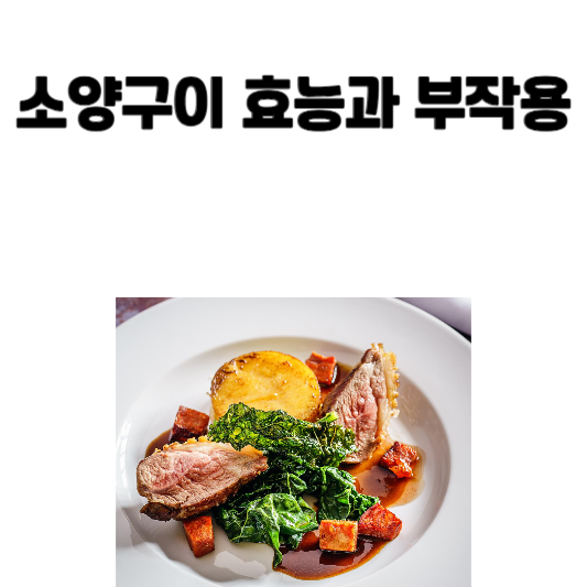 소양구이 효능과 부작용