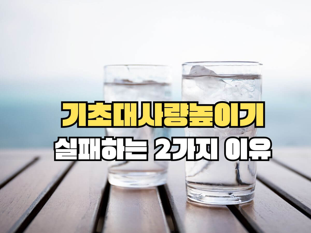 물 두잔