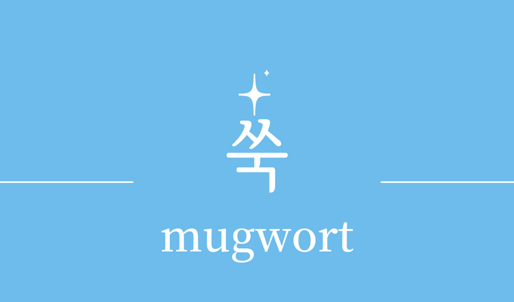 &#39;쑥(mugwort)&#39;