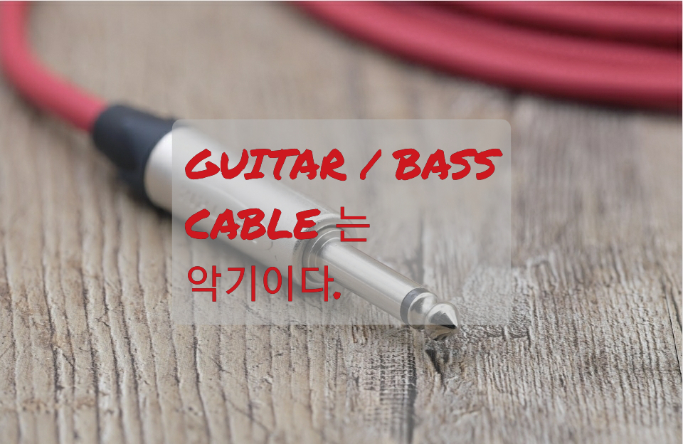  일렉기타 / 베이스 케이블 리뷰 및 추천 (Monster, Analysis, Mogami, Belden, Canare)