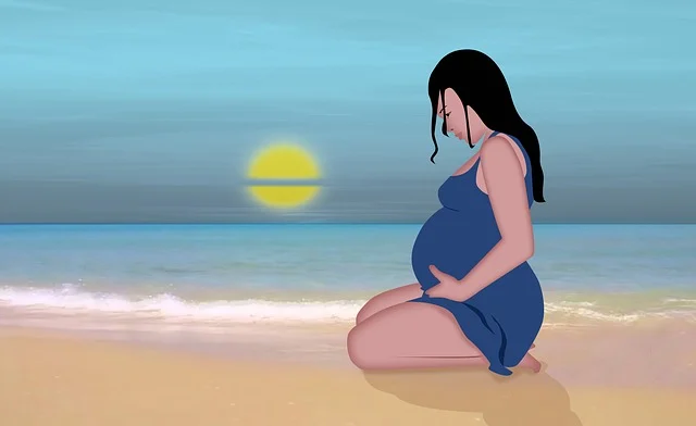 임산부 일러스트