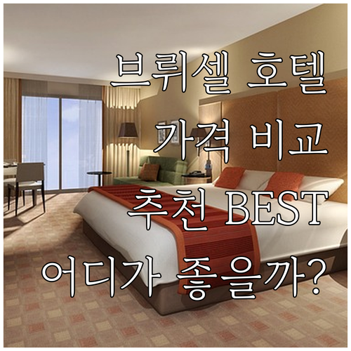 브뤼셀 호텔 7곳 상세 리뷰 가격 비